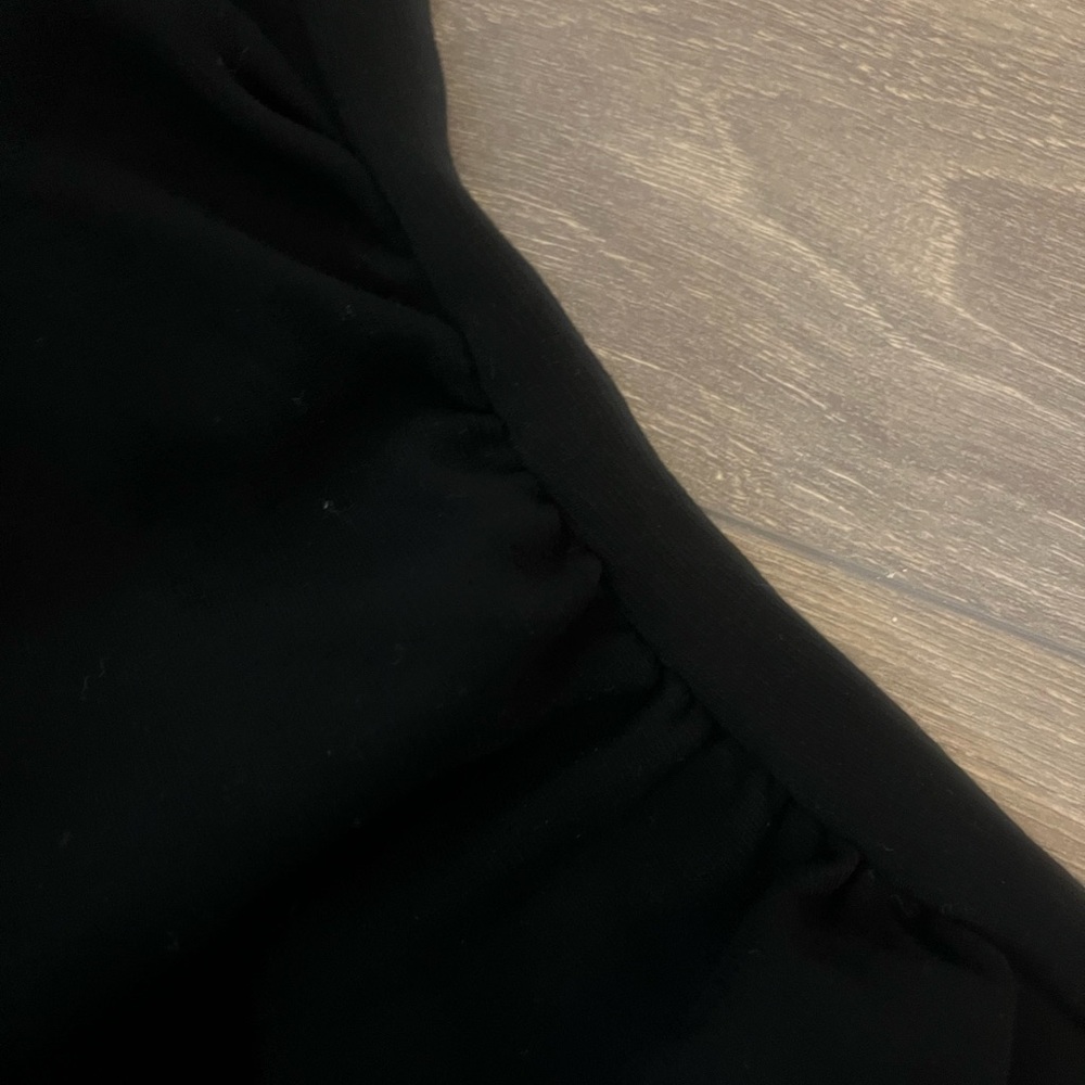 Black Ribbed Maxi Dress - Picture 2 of 3